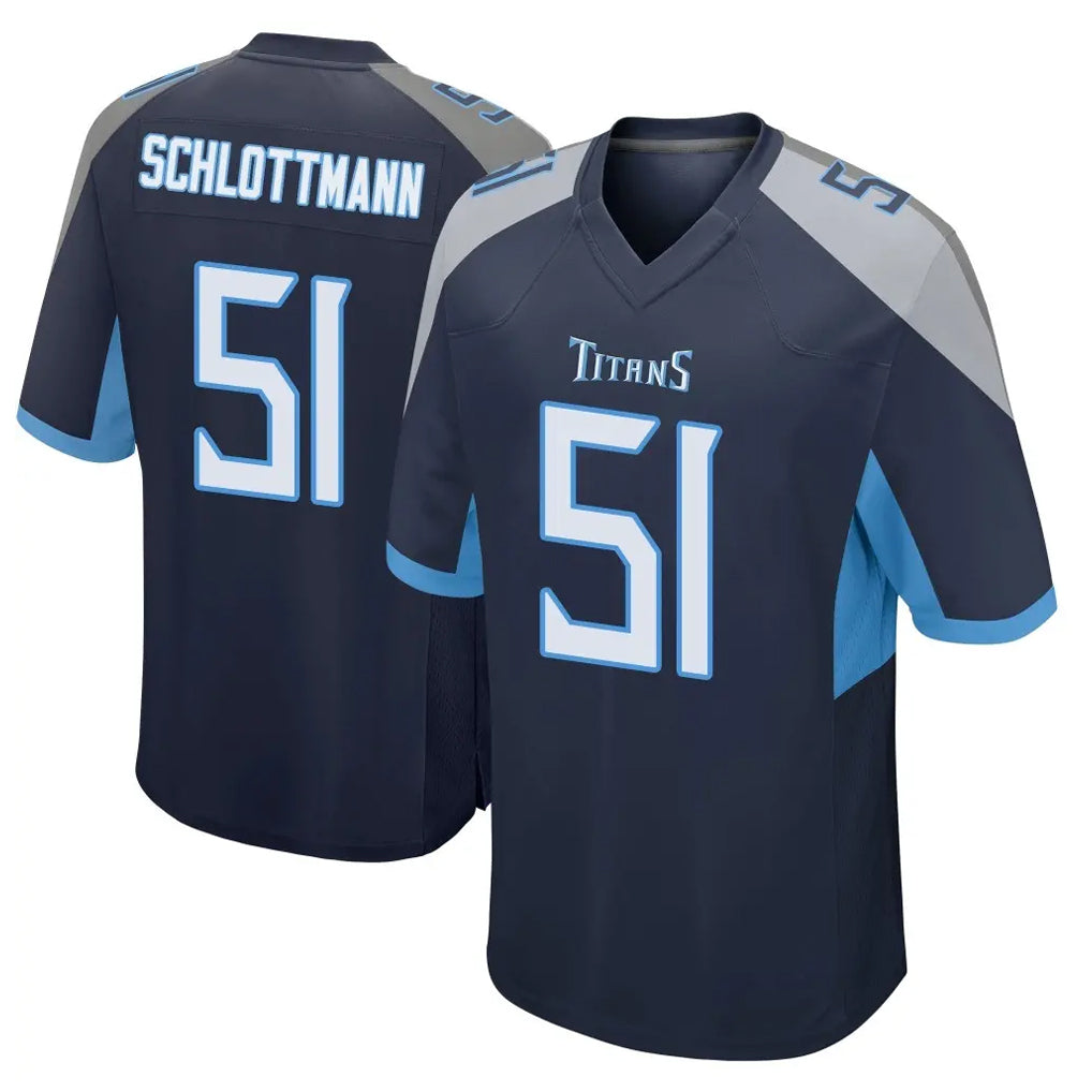 T.Titans #51 Austin Schlottmann Player Navy Home Game Odoa Stitched Jerseys