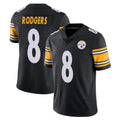 P.Steelers #8 Aaron Rodgers Player Black Limited Vapor Untouchable Home Game Odoa Stitched Jerseys