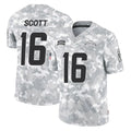 LA.Chargers #16 J.K. Scott Player Arctic Camo Salute To Service Limited Game Odoa Stitched Jerseys
