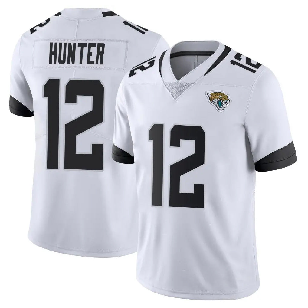 J.Jaguars #12 Travis Hunter Player White Vapor Untouchable Limited Home Game Odoa Stitched Jerseys