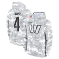 W.Commanders #4 Frankie Luvu Player Arctic Camo Limited Salute to Service Pullover Hoodies Game Odoa Stitched Jerseys