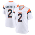 D.Broncos #2 Pat Surtain II Player White Home Game Odoa Stitched Jerseys