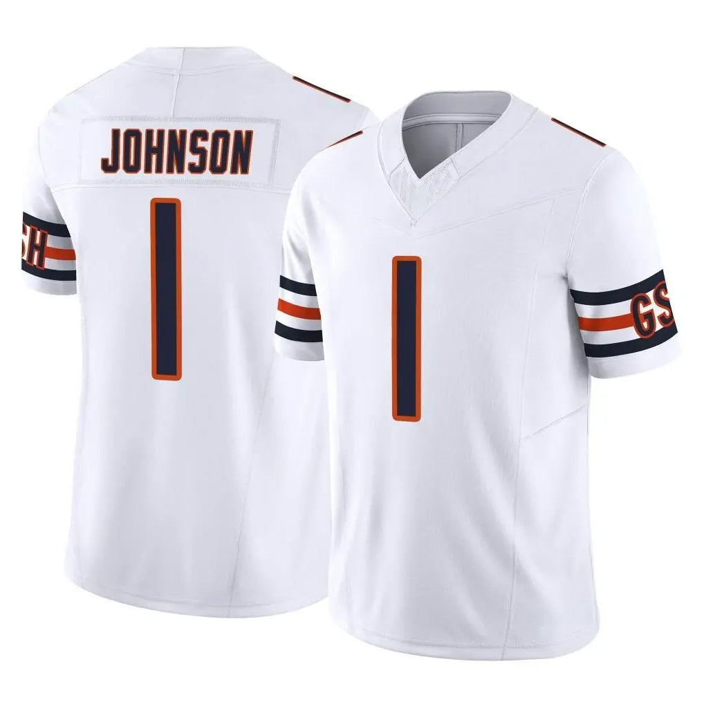 C.Bears #1 Jaylon Johnson Player White Vapor F.U.S.E. Limited Home Game Odoa Stitched Jerseys