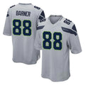 S.Seahawks #88 AJ Barner Player Gray Home Game Odoa Stitched Jerseys