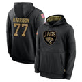 J.Jaguars #77 Anton Harrison Player Black Salute to Service Hoodies Limited Game Odoa Stitched Jerseys