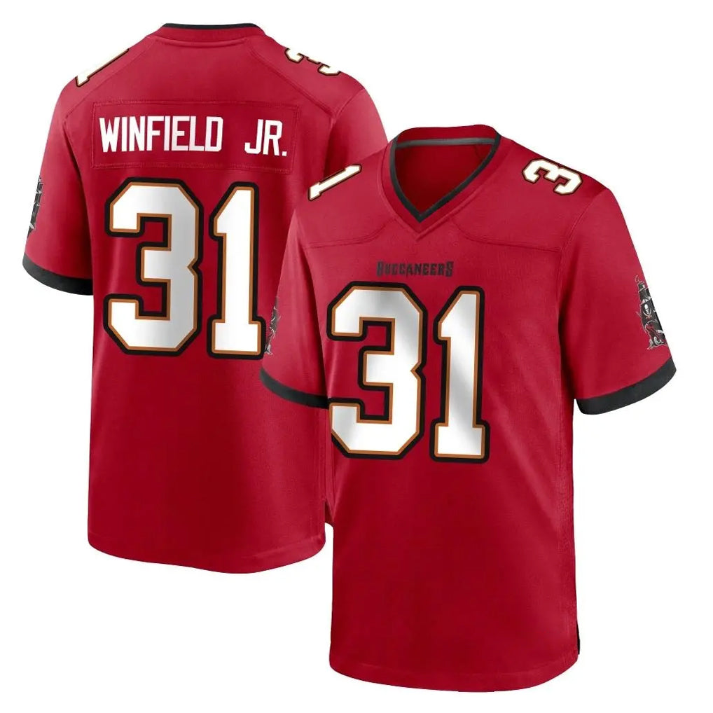 TB.Buccaneers #31 Antoine Winfield Jr. Player Red Home Game Odoa Stitched Jerseys