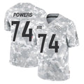 D.Broncos #74 Ben Powers Player Arctic Camo Salute To Service Limited Odoa Stitched Jerseys