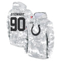 IN.Colts #90 Grover Stewart Player Arctic Camo Salute to Service Hoodies Limited Game Odoa Stitched Jerseys