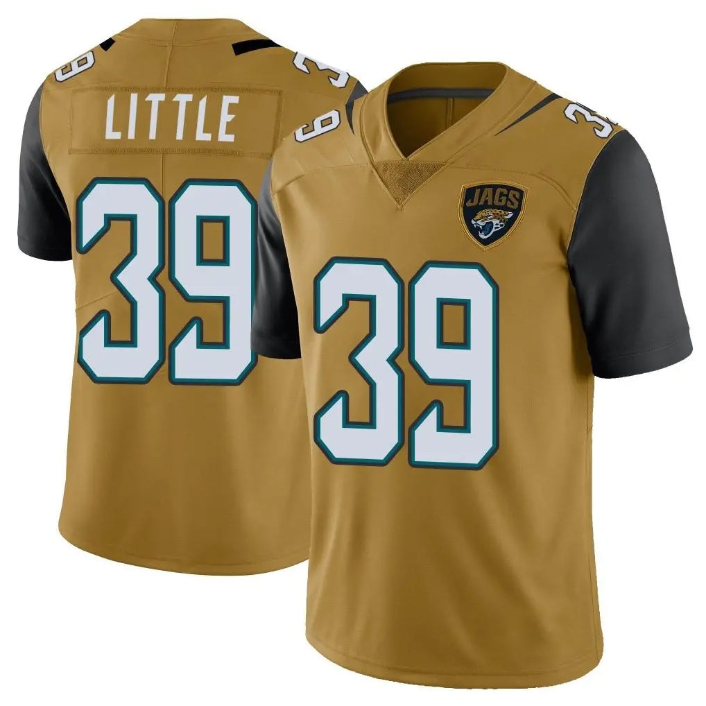 J.Jaguars #39 Cam Little Player Gold Vapor Limited Home Game Odoa Stitched Jerseys