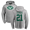 NY.Jets #21 Brandon Stephens Player Gray LOGO Pullover Hoodies Limited Game Odoa Stitched Jerseys