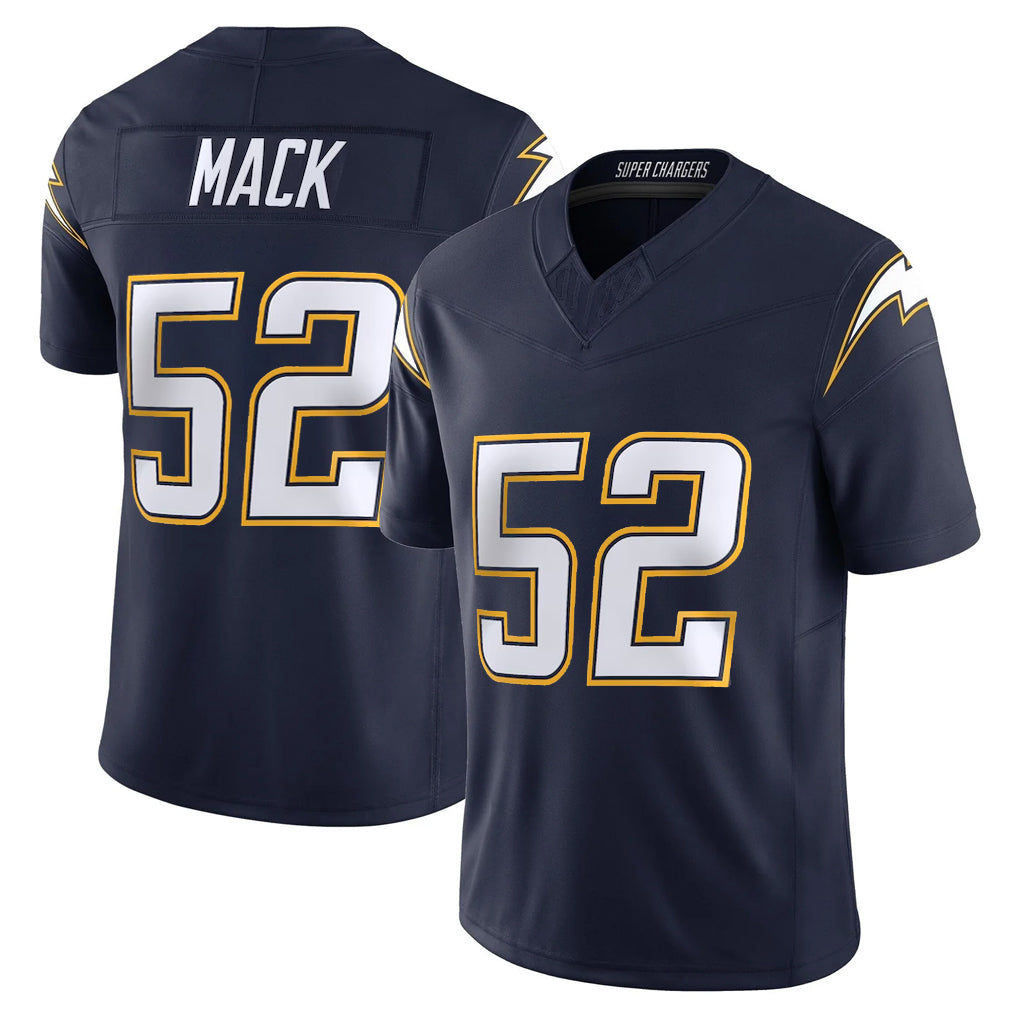 LA.Chargers #52 Khalil Mack Player Navy Vapor F.U.S.E. Limited Home Game Odoa Stitched Jerseys