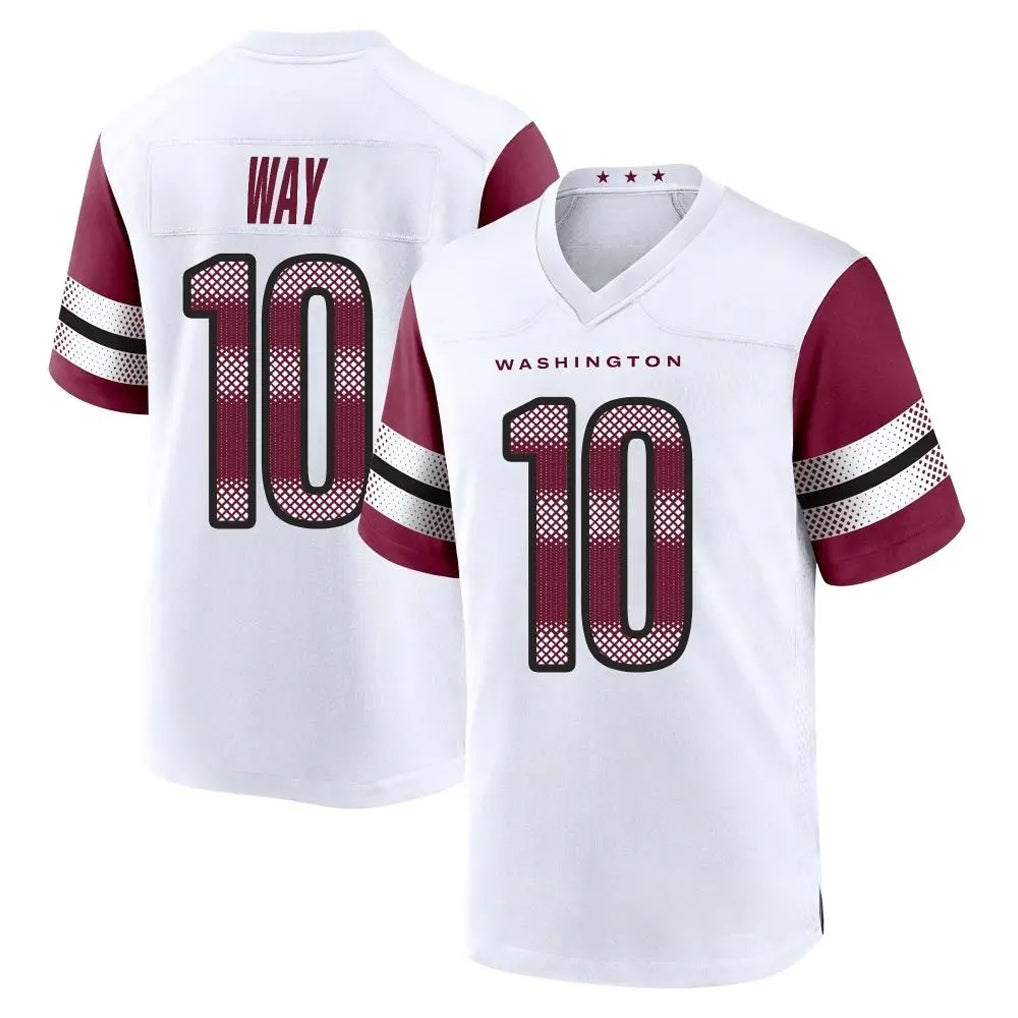 W.Commanders #10 Tress Way Player White Game Home Odoa Stitched Jerseys
