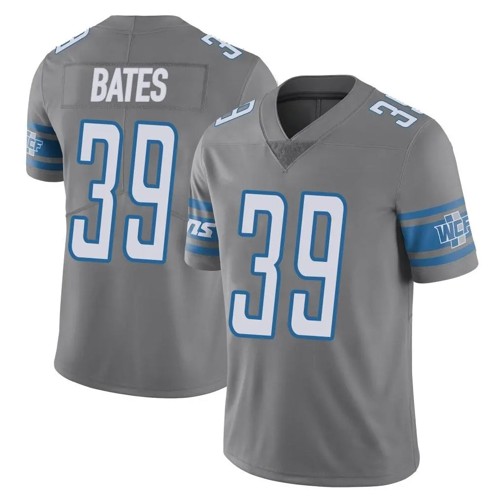 D.Lions #39 Jake Bates Player Gray Vapor Untouchable Limited Home Game Odoa Stitched Jerseys