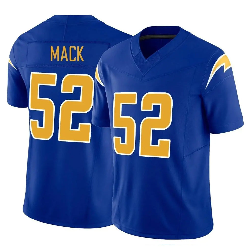 LA.Chargers #52 Khalil Mack Player Royal Limited Vapor F.U.S.E. Home Game Odoa Stitched Jerseys