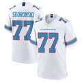 T.Titans #77 Peter Skoronski Player White 2026 Game Home Odoa Stitched Jerseys