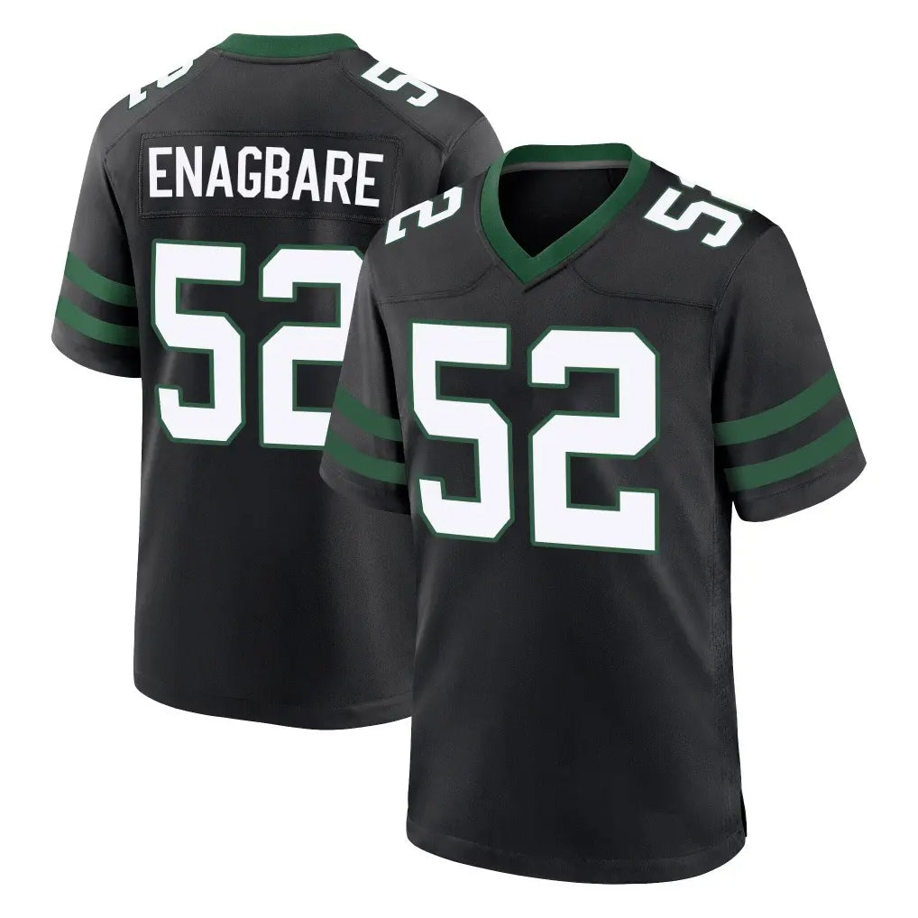 NY.Jets #52 Kingsley Enagbare Player Black Legacy Home Game Odoa Stitched Jerseys