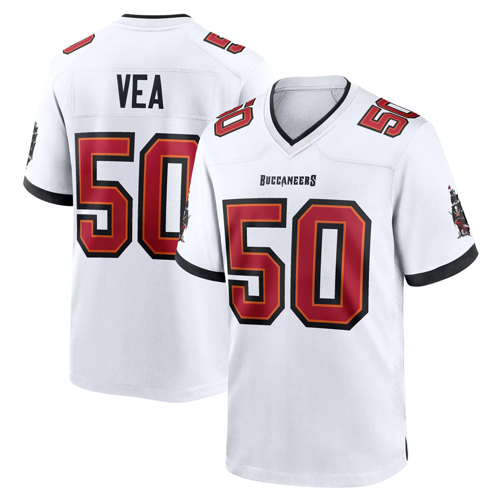 TB.Buccaneers #50 Vita Vea Player White Home Game Odoa Stitched Jerseys