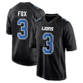 D.Lions #3 Jack Fox Player Black Fashion Home Game Odoa Stitched Jerseys