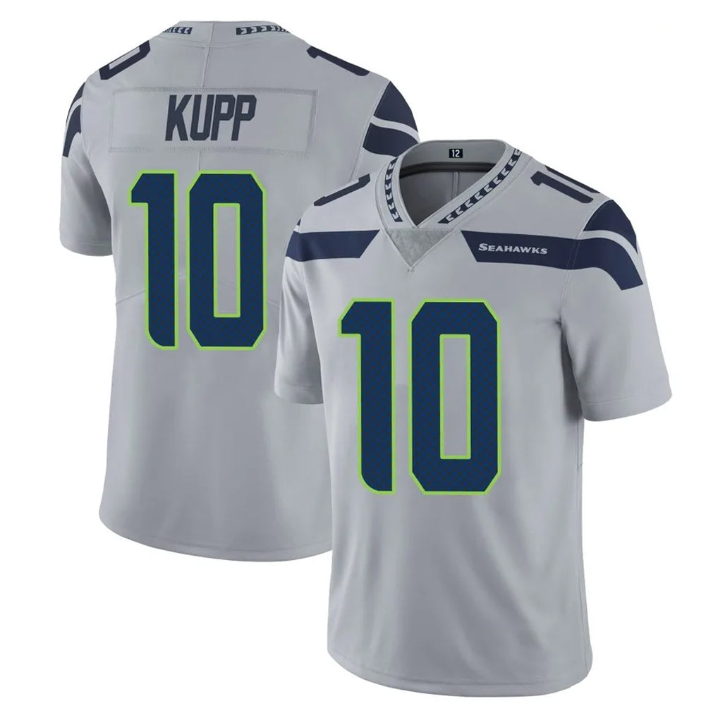 S.Seahawks #10 Cooper Kupp Player Gray Limited Vapor Untouchable Home Game Odoa Stitched Jerseys