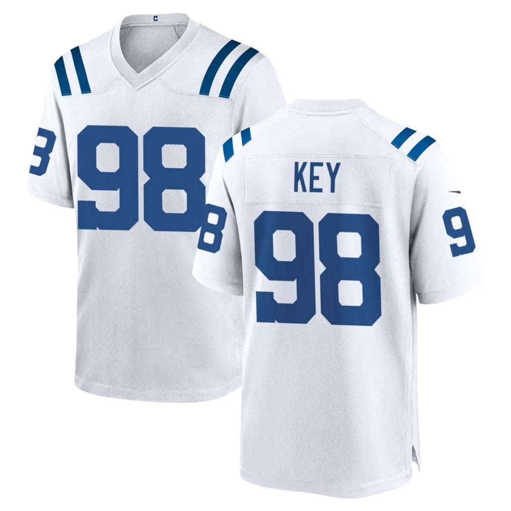 IN.Colts #98 Arden Key Player White Home Game Odoa Stitched Jerseys