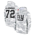 NY.Giants #72 Jermaine Eluemunor Player Arctic Camo Salute to Service Pullover Hoodies Limited Game Odoa Stitched Jerseys