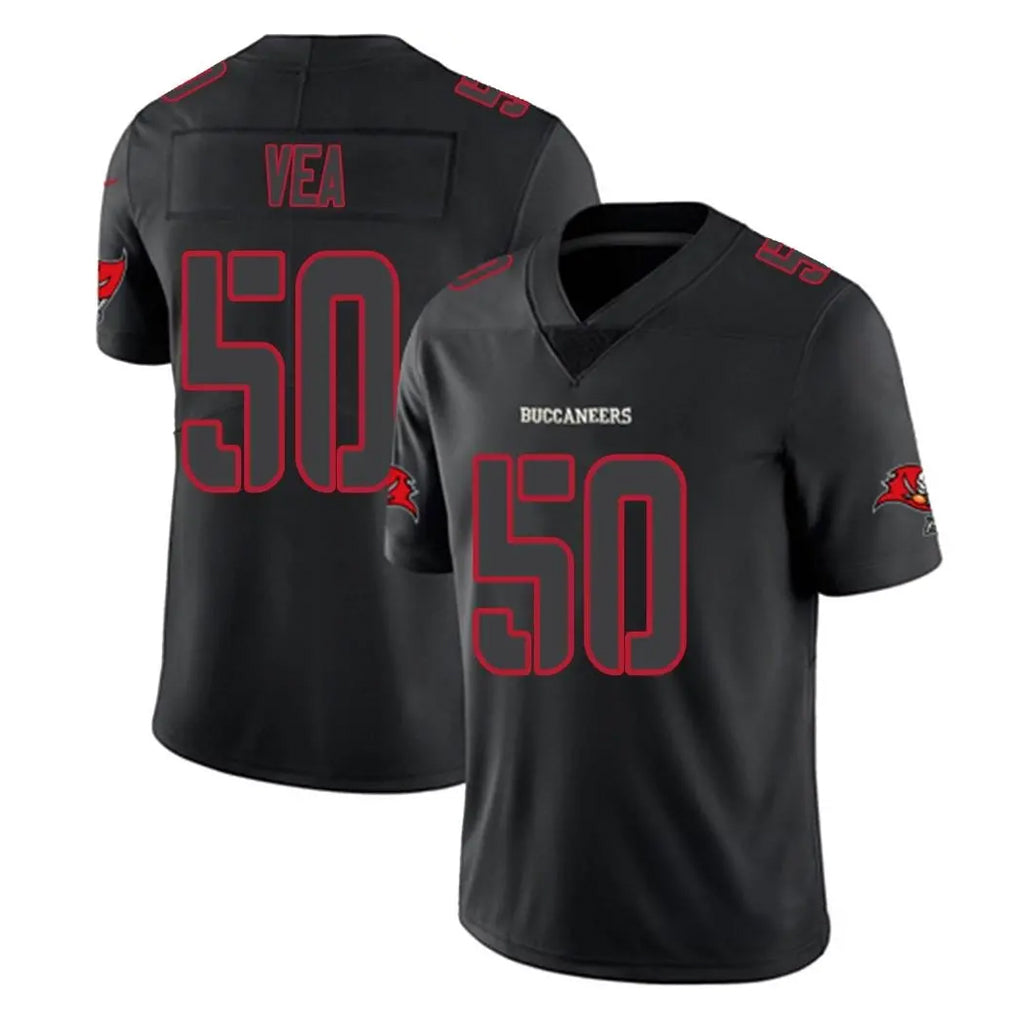 TB.Buccaneers #50 Vita Vea Player Black Impact Limited Home Game Odoa Stitched Jerseys