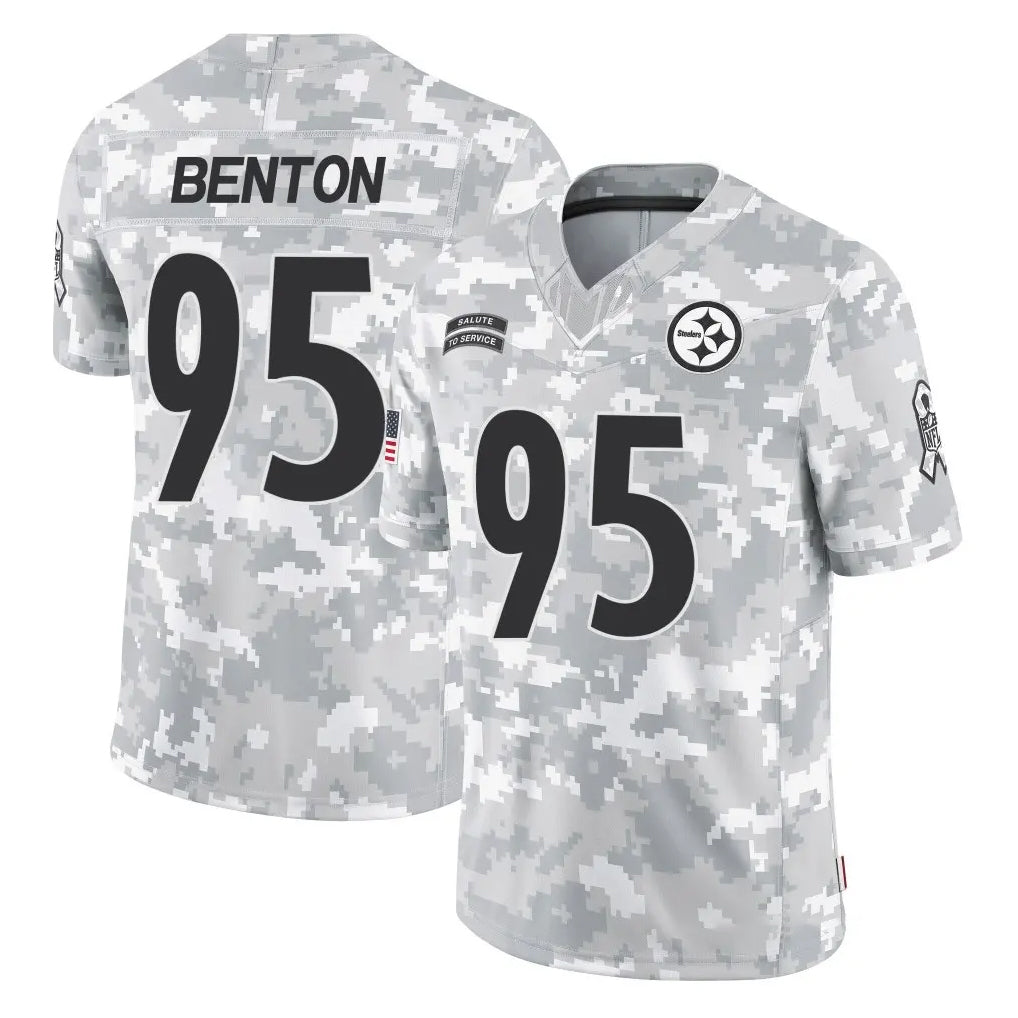 P.Steelers #95 Keeanu Benton Player Arctic Camo Limited Salute To Service Home Game Odoa Stitched Jerseys