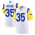 LA.Rams #35 Jaylen Watson Player White Limited Home Game Odoa Stitched Jerseys