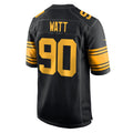 P.Steelers #90 T.J. Watt Player Black Color Rush Home Game Odoa Stitched Jerseys