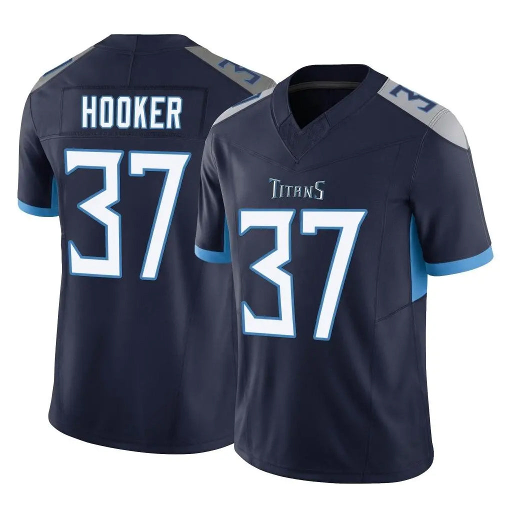 T.Titans #37 Amani Hooker Player Navy Limited Vapor F.U.S.E. Home Game Odoa Stitched Jerseys