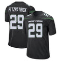 NY.Jets #29 Minkah Fitzpatrick Player Stealth Black Home Game Odoa Stitched Jerseys
