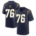 LA.Chargers #76 Joe Alt Player Navy Home Game Odoa Stitched Jerseys