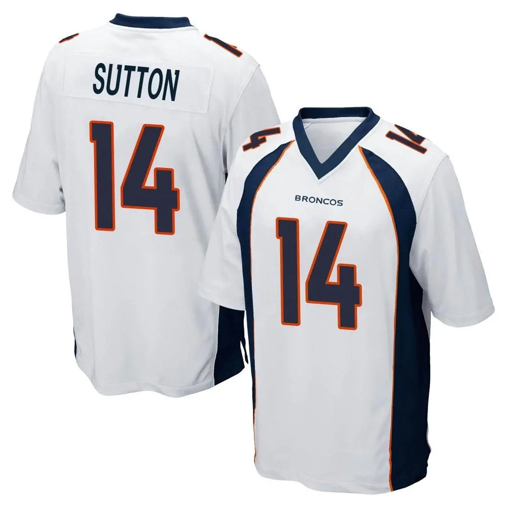 D.Broncos #14 Courtland Sutton Player White Game Odoa Stitched Jerseys