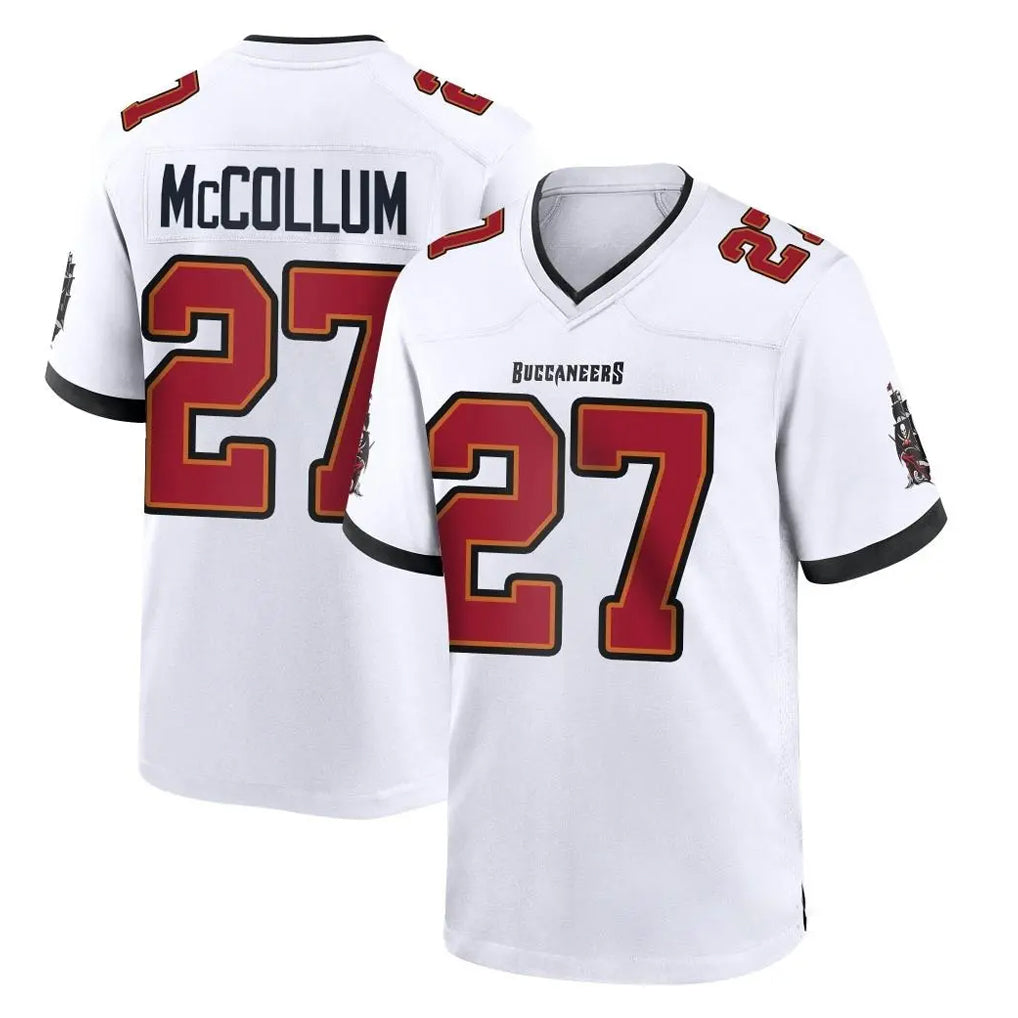 TB.Buccaneers #27 Zyon McCollum Player White Home Game Odoa Stitched Jerseys