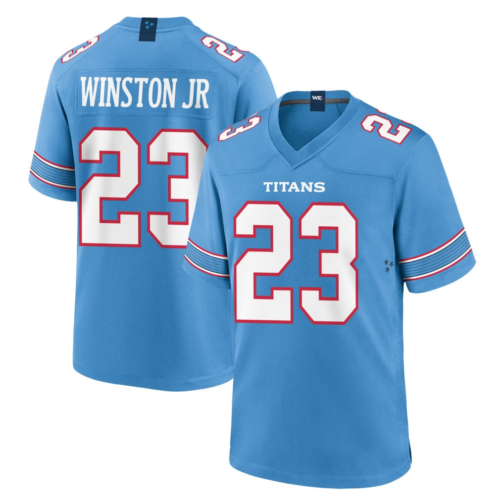 T.Titans #23 Kevin Winston Jr. Player Light Blue 2026 Game Home Odoa Stitched Jerseys