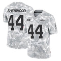 NY.Jets #44 Jamien Sherwood Player Arctic Camo Salute to Service Limited Game Odoa Stitched Jerseys