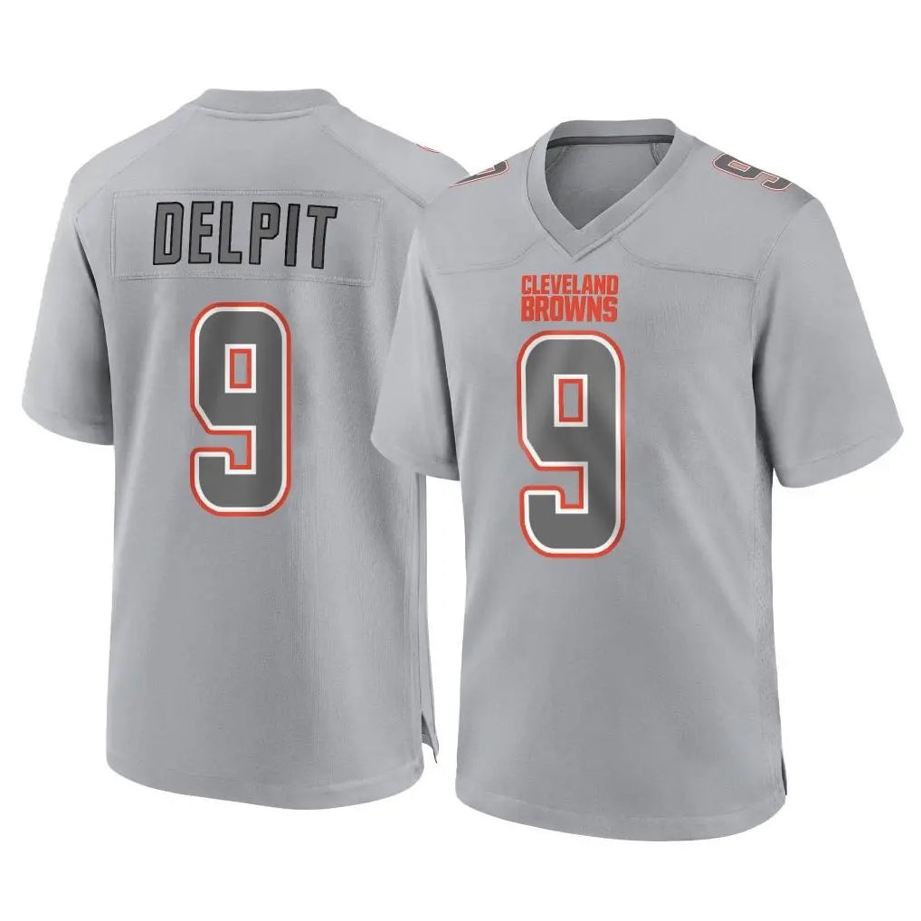 C.Browns #9 Grant Delpit Player Gray Atmosphere Fashion Game Odoa Stitched Jerseys