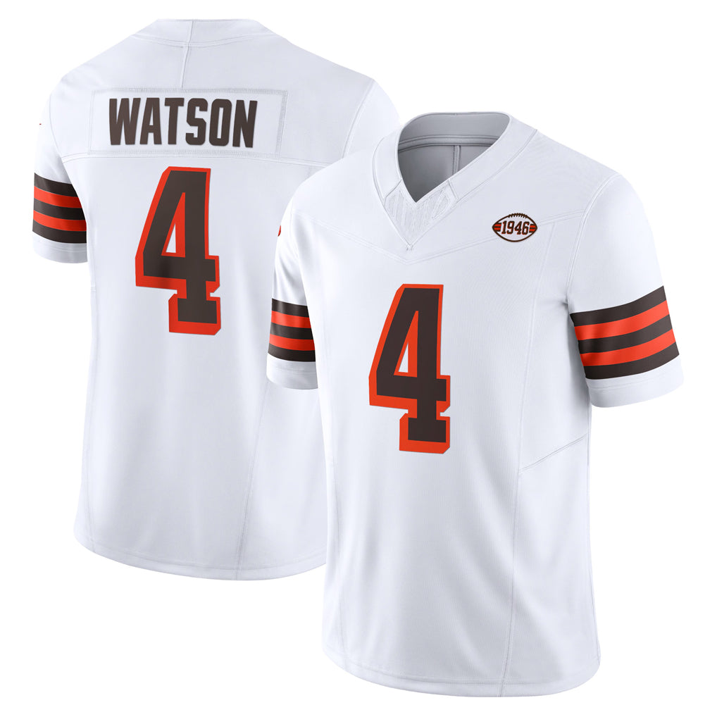 C.Browns #4 Deshaun Watson Player White Limited Vapor F.U.S.E. Alternate Game Odoa Stitched Jerseys