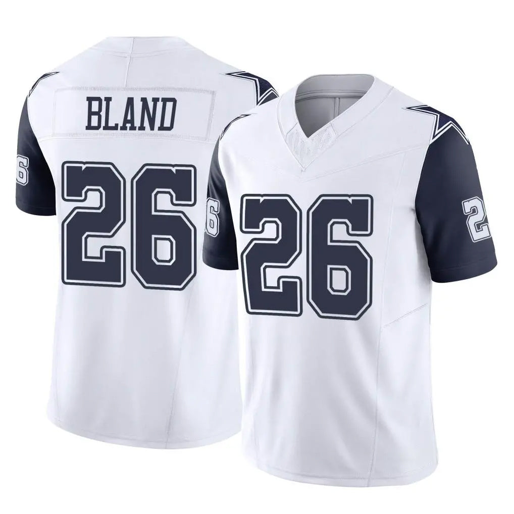 D.Cowboys #26 DaRon Bland Player White-Navy Limited Vapor F.U.S.E. Home Game Odoa Stitched Jerseys