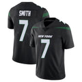 NY.Jets #7 Geno Smith Player Stealth Black Limited Vapor Home Game Odoa Stitched Jerseys