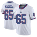 NY.Giants #65 Francis Mauigoa Player White Color Rush Home Game Odoa Stitched Jerseys