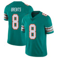 M.Dolphins #8 JuJu Brents Player Aqua Limited Alternate Vapor Untouchable Home Game Odoa Stitched Jerseys