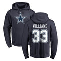 D.Cowboys #33 Javonte Williams Player Navy Pullover Hoodies Limited Odoa Stitched Jerseys