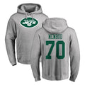 NY.Jets #70 Armand Membou Player Gray LOGO Pullover Hoodies Limited Game Odoa Stitched Jerseys