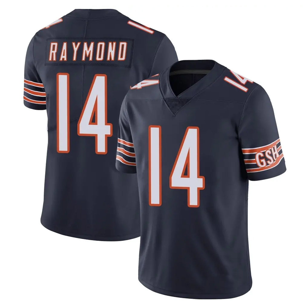C.Bears #14 Kalif Raymond Player Navy Vapor Untouchable Limited Home Game Odoa Stitched Jerseys