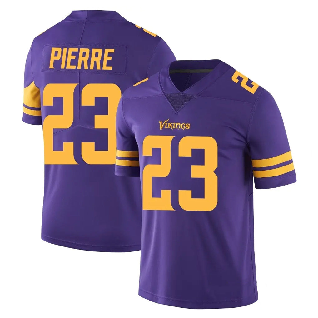M.Vikings #23 James Pierre Player Purple Limited Color Rush Home Game Odoa Stitched Jerseys