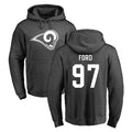 LA.Rams #97 Poona Ford Player Gray Pullover Hoodie Limited Game Odoa Stitched Jerseys