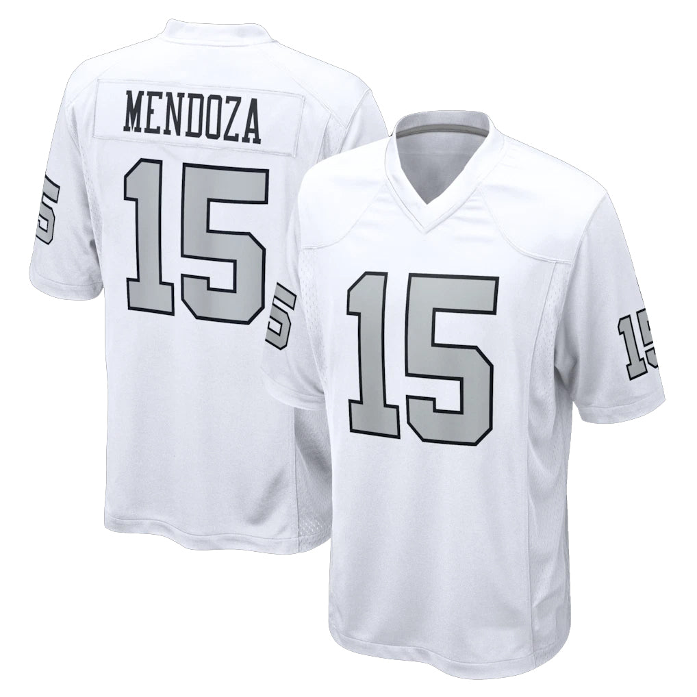 LV.Raiders #15 Fernando Mendoza Player White Limited Home Game Odoa Stitched Jerseys