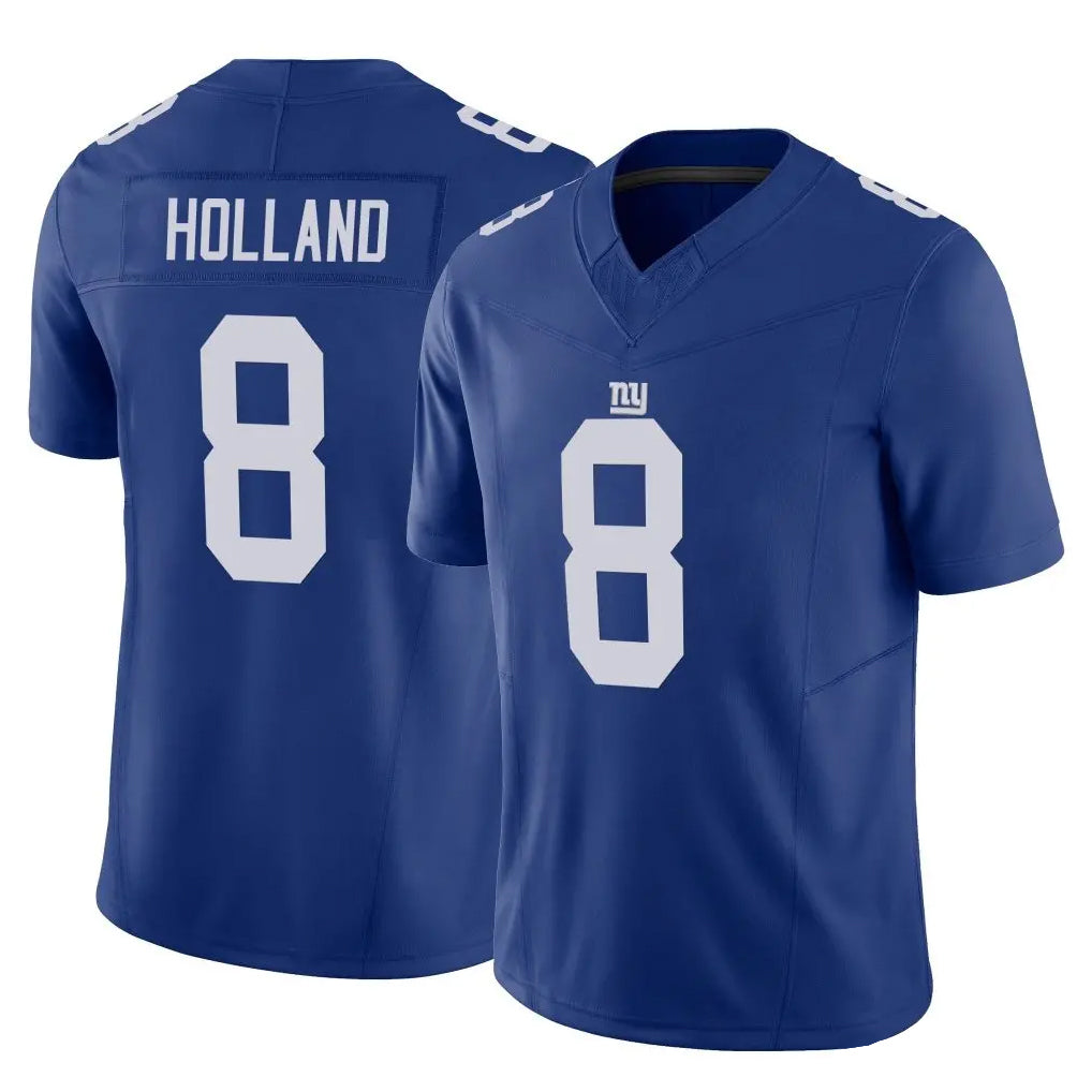NY.Giants #8 Jevon Holland Player Royal Limited Vapor F.U.S.E. Home Game Odoa Stitched Jerseys