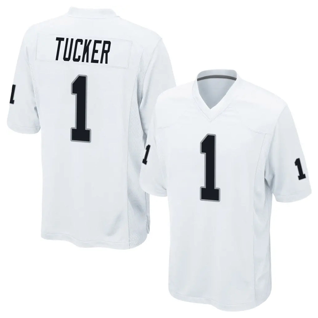 LV.Raiders #1 Tre Tucker Player White Home Game Odoa Stitched Jerseys